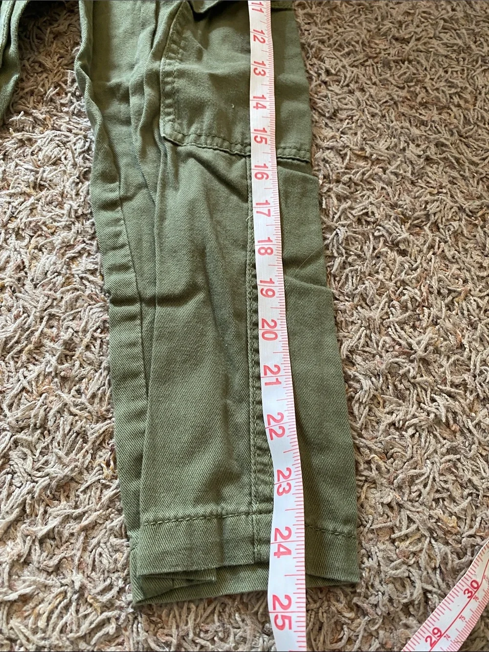 Boys HM cargo green pants 6
